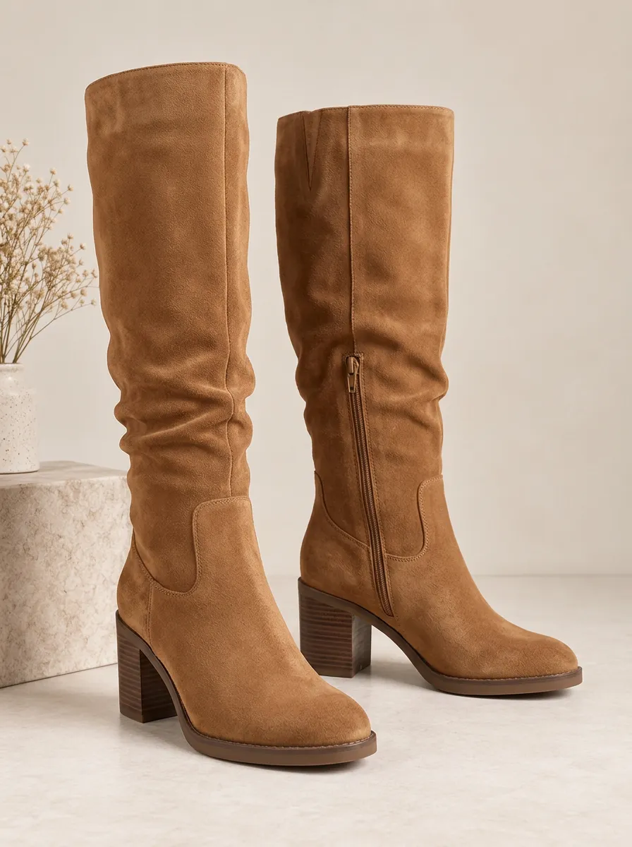 Women's Knee High Boots Suede