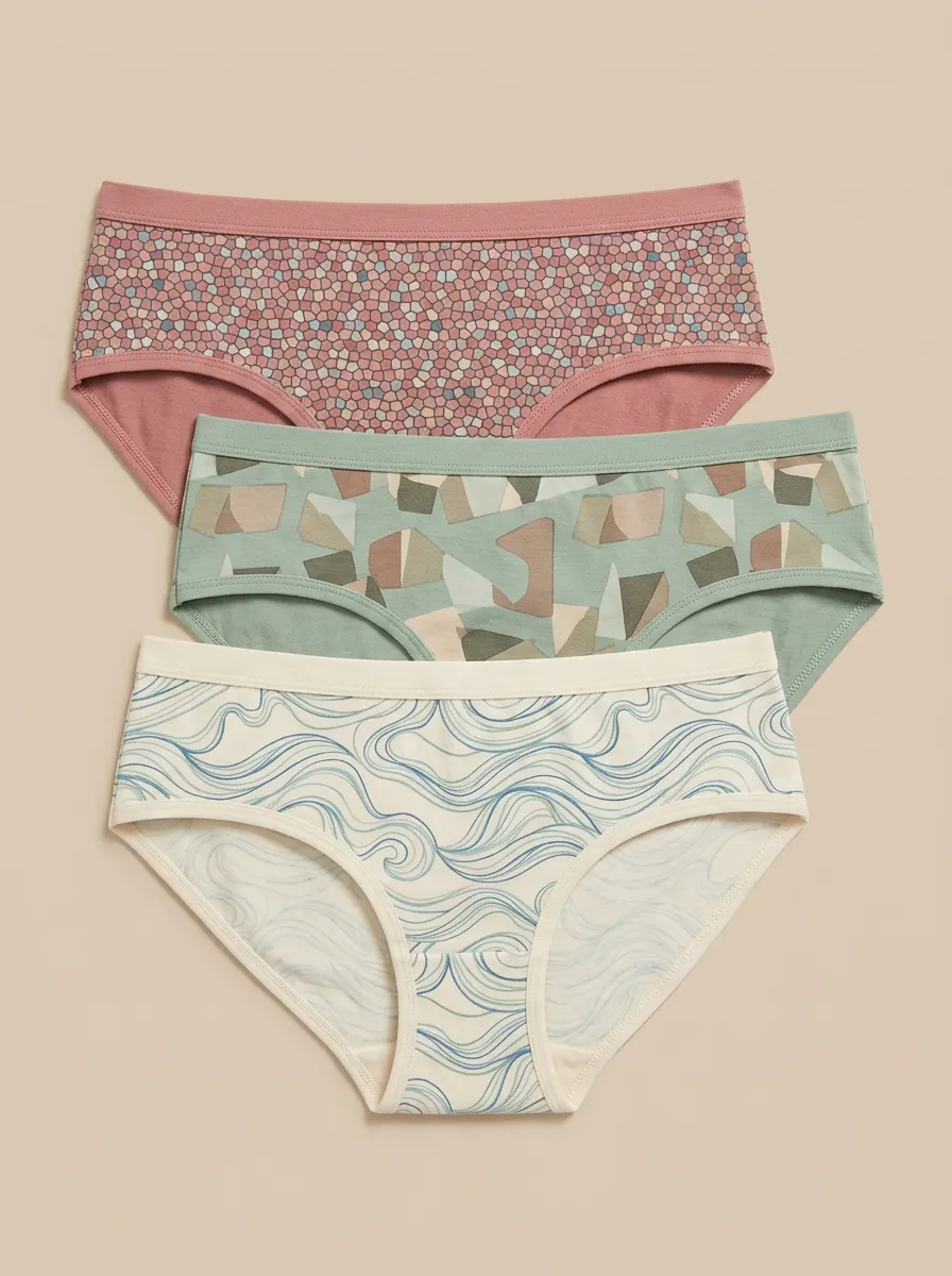 Mosaic Classic Printed Briefs Three Pack