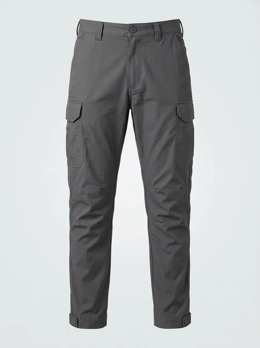 Men's Snap-Tab-Hem Reinforced-Knee Utility Cargo Pants