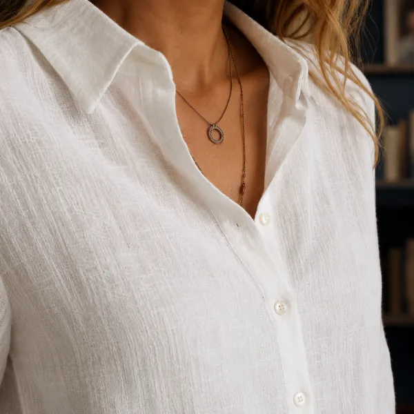 Cotton-Linen Loose Shirt