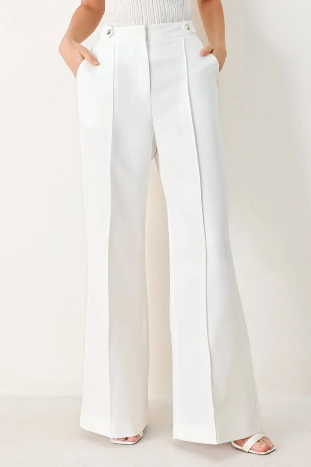 Soft Woven Wide Leg Pants