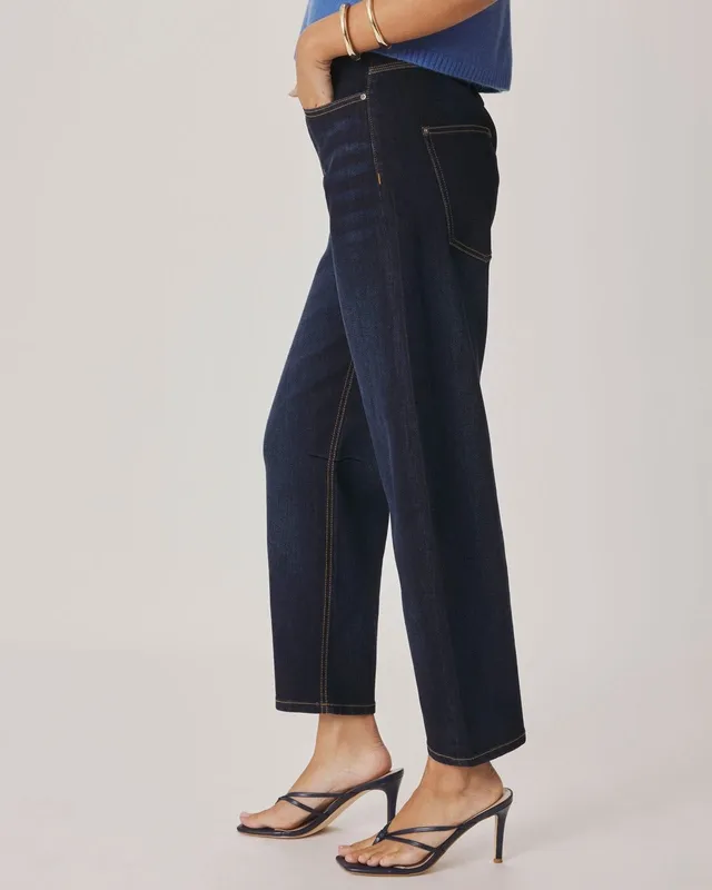 Barrel Leg Denim Pants