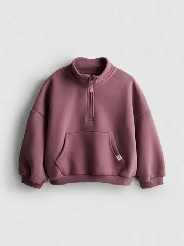 1-9yrs | Cotton Rich Funnel Neck Half-Zip Sweatshirt
