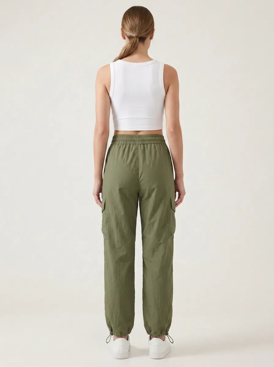 Drawstring Pocket Breathable Breathable Cargo Pants
