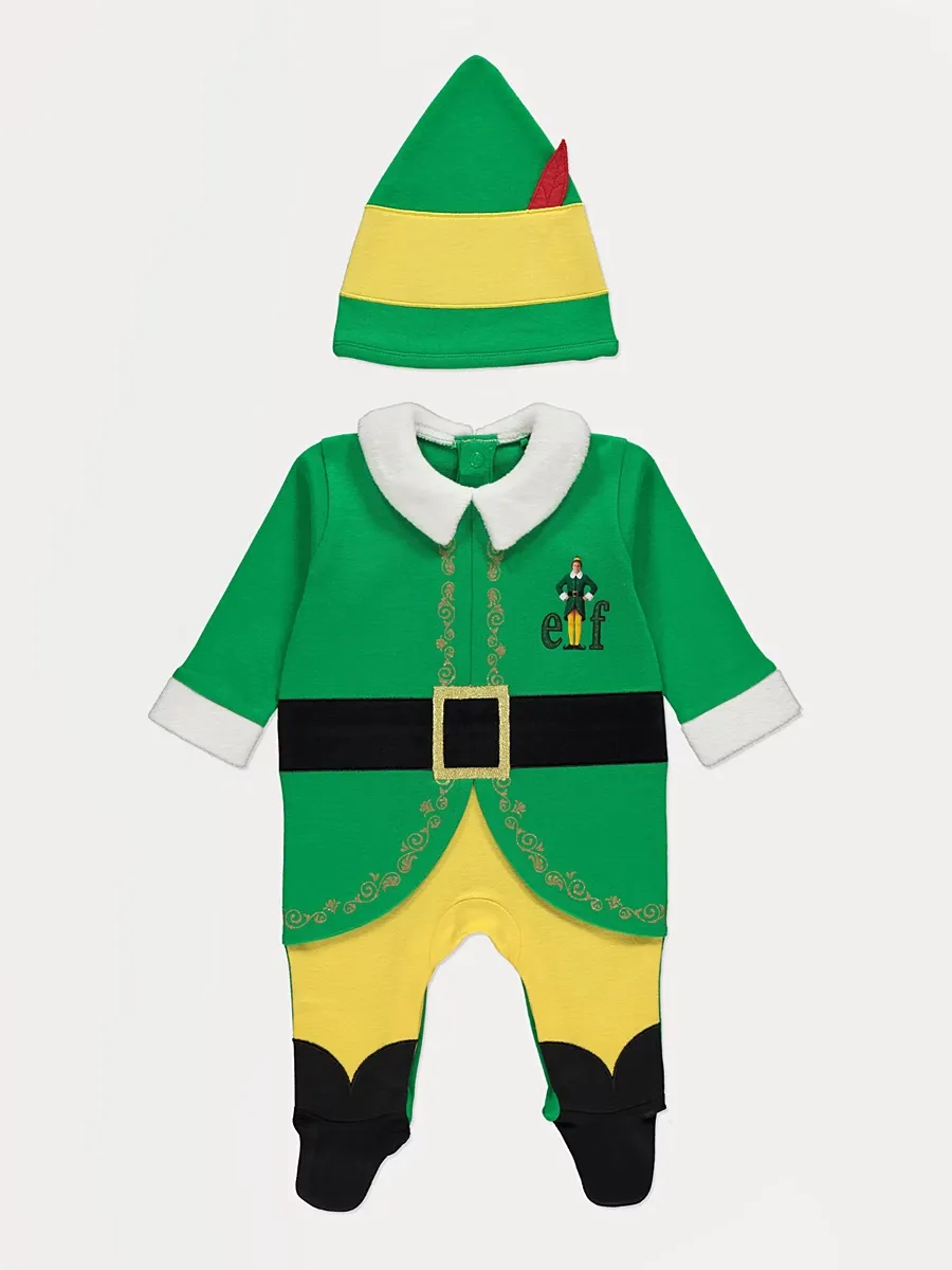 Buddy The Elf Christmas All In One and Hat Outfit