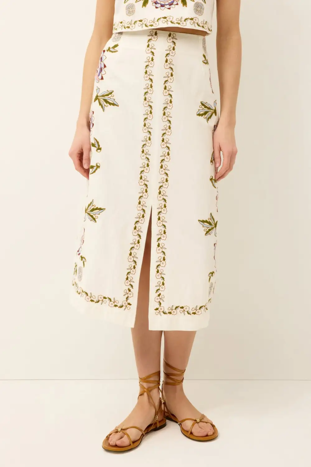 Midi Clean Line Skirt