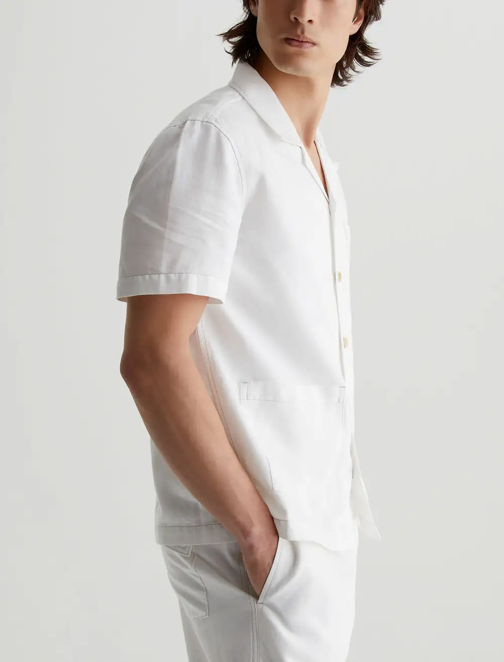 Men's Short Sleeve Camp Collar Shirt