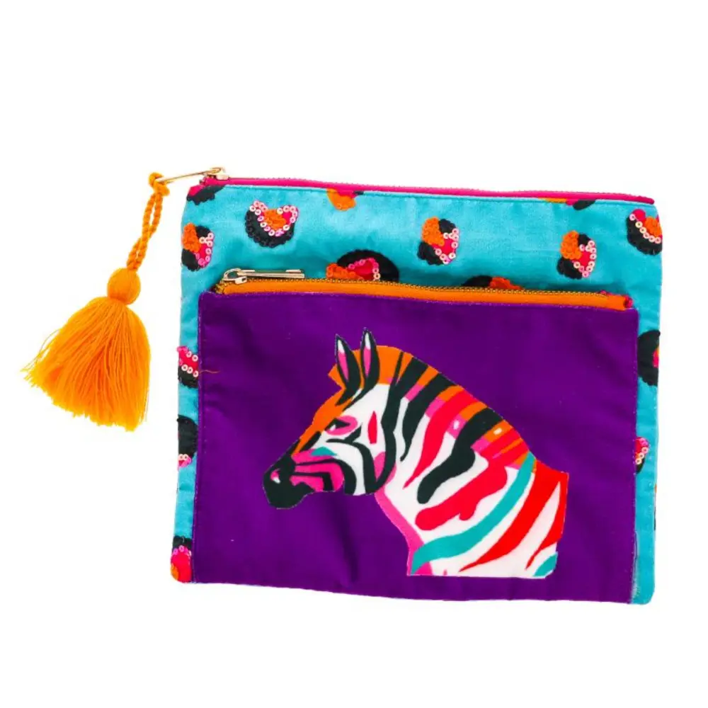 Leopard Print Zebra Handbag
