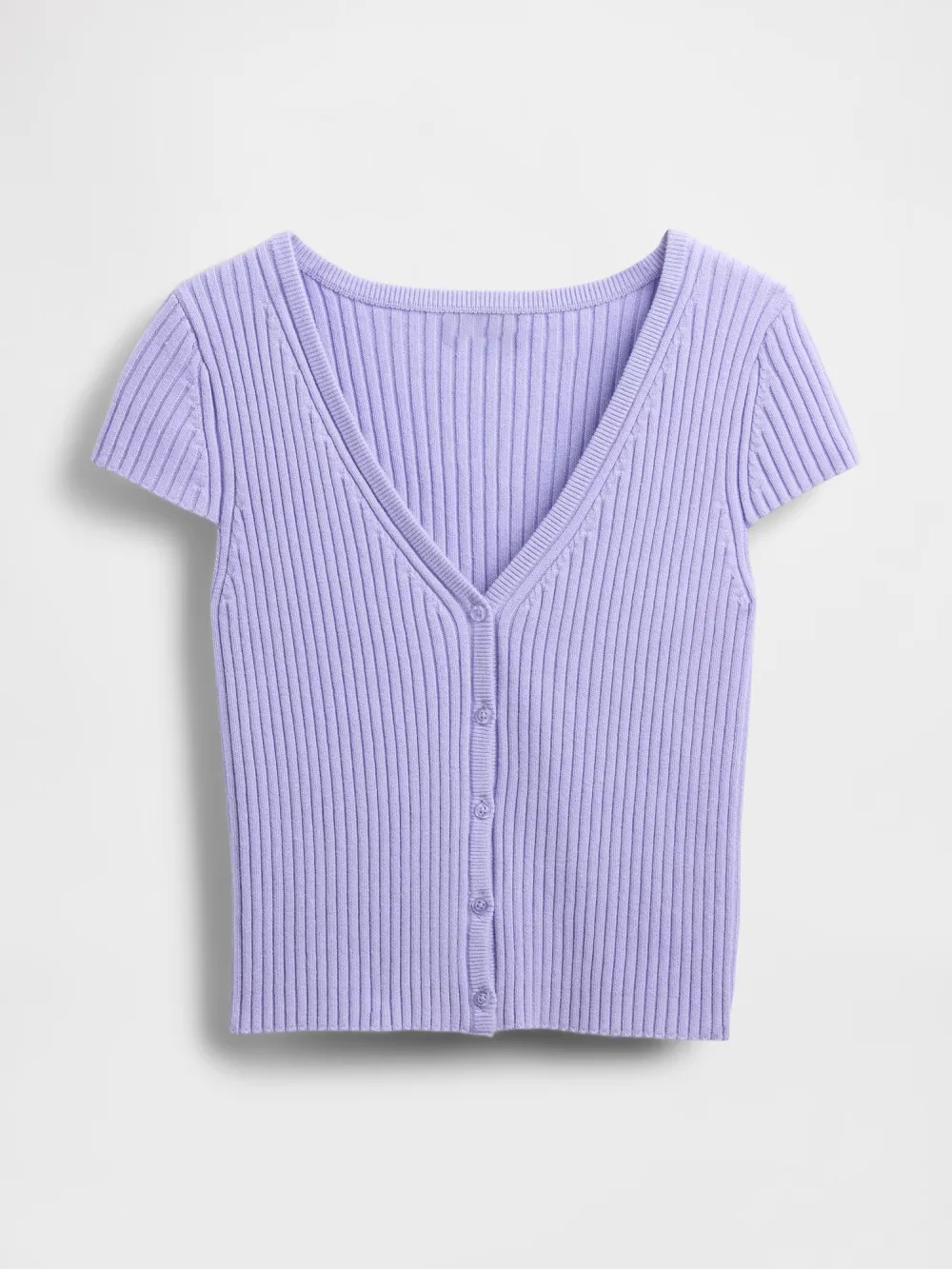 Fitted Ribbed Cardigan
