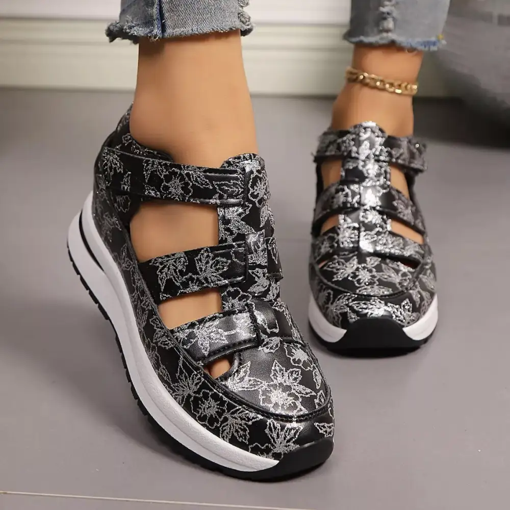 Everyday Cutout Wedge Sandals