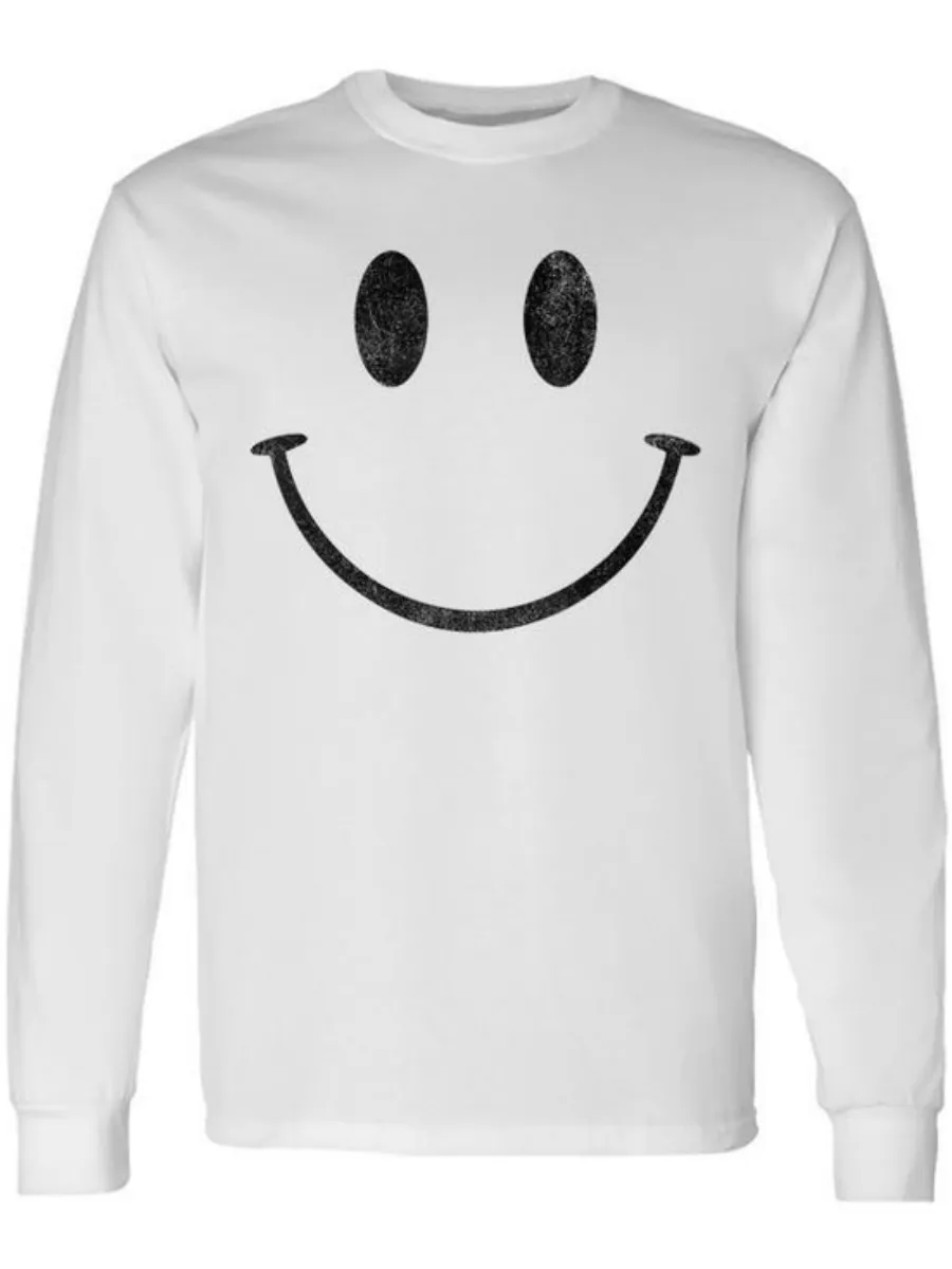 Simple Happy Smile Printed T-Shirt