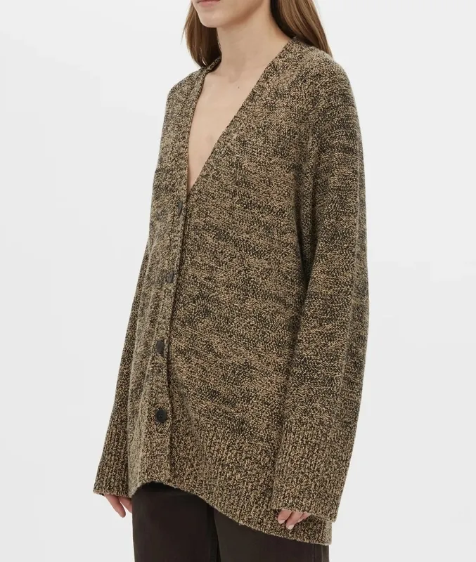 Black Knit Boyfriend Cardigan