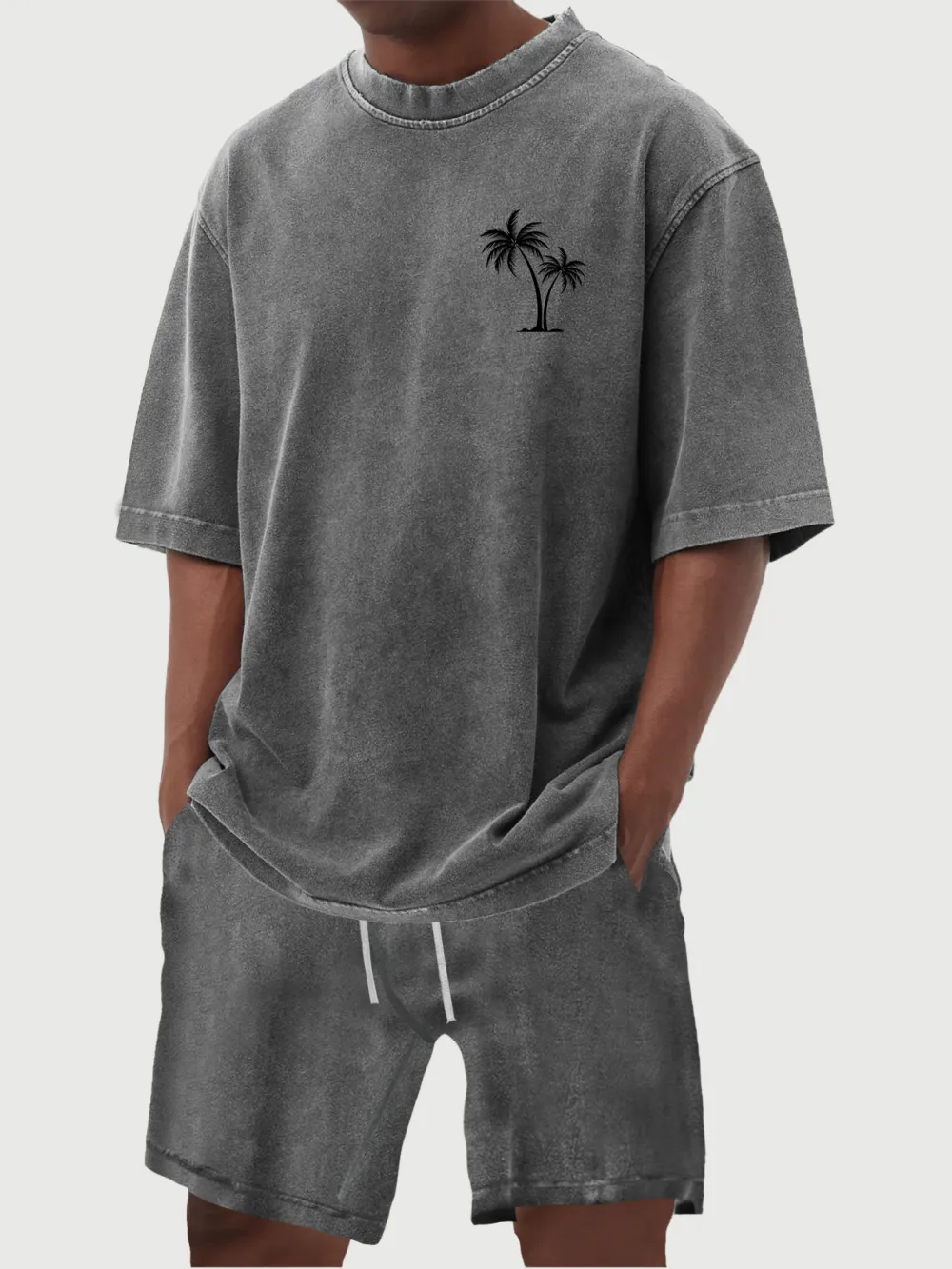 Layered Garment Washed Set