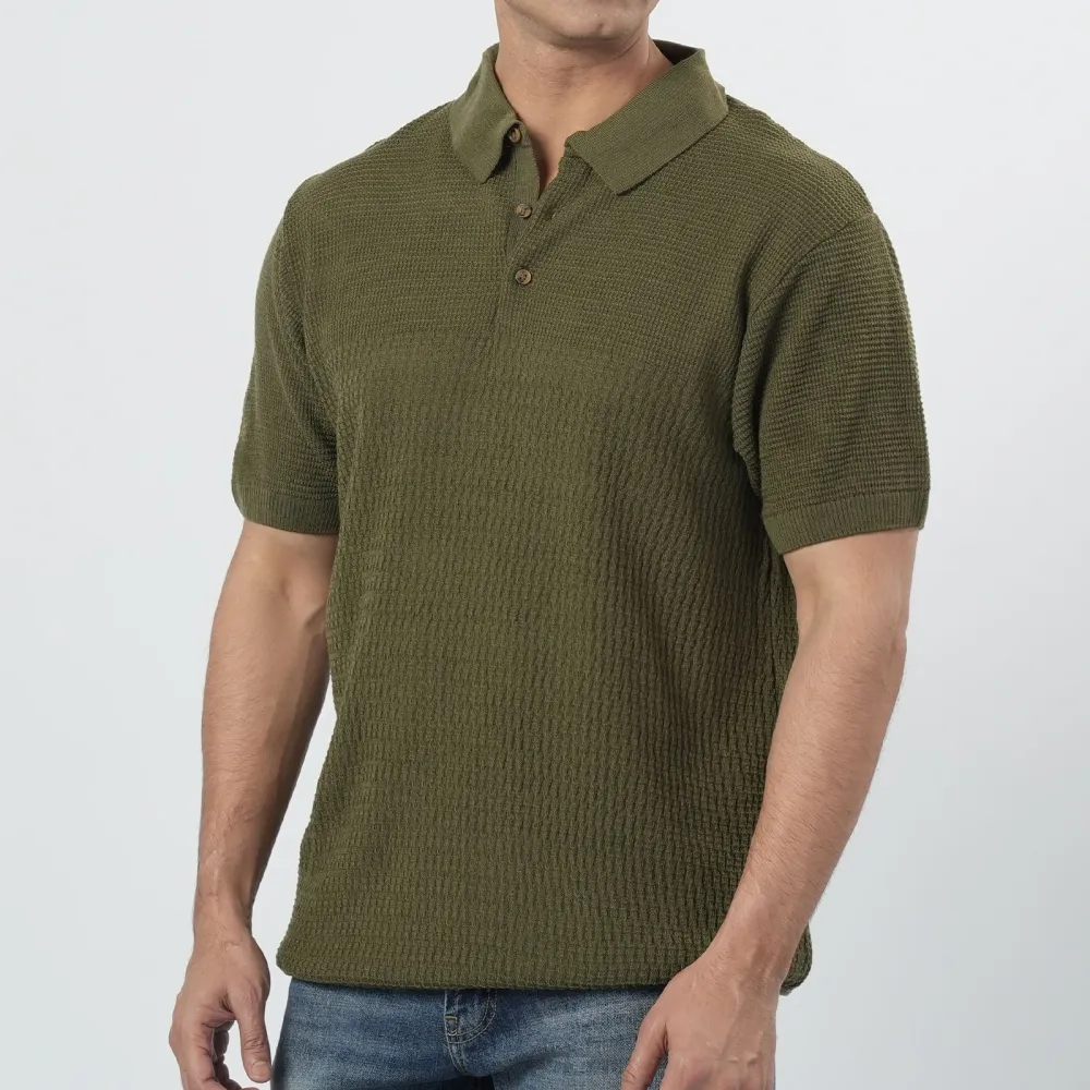 Men's Comfortable Clean Polo T-Shirt