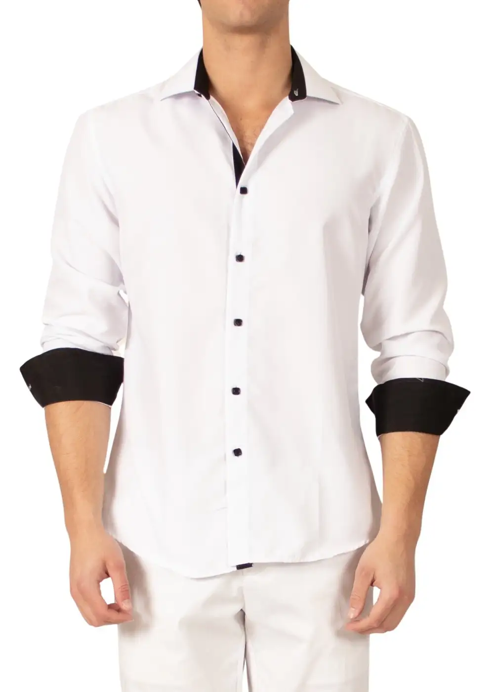 Striped Button Up Dress Shirt