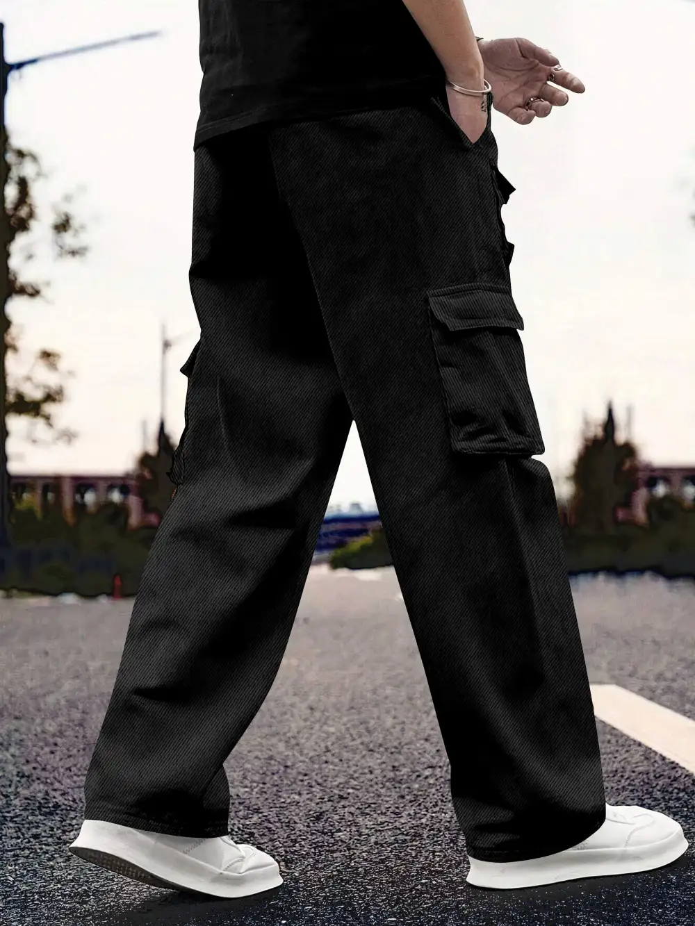 Modern Travel Cotton For Track Cargo Pants