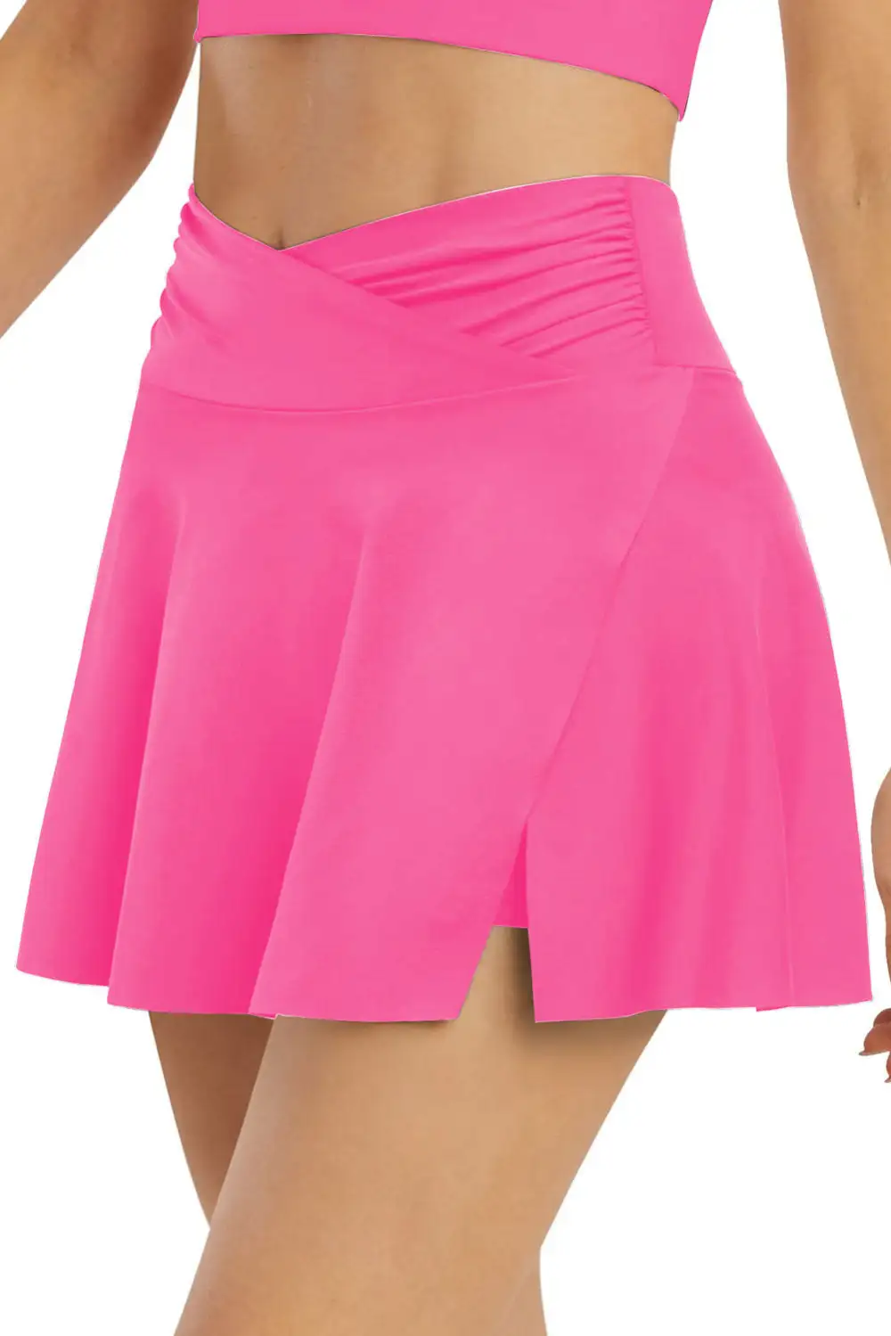 Swimwear Solid Cross Criss Sheath Active Boho Bikinis Skirt