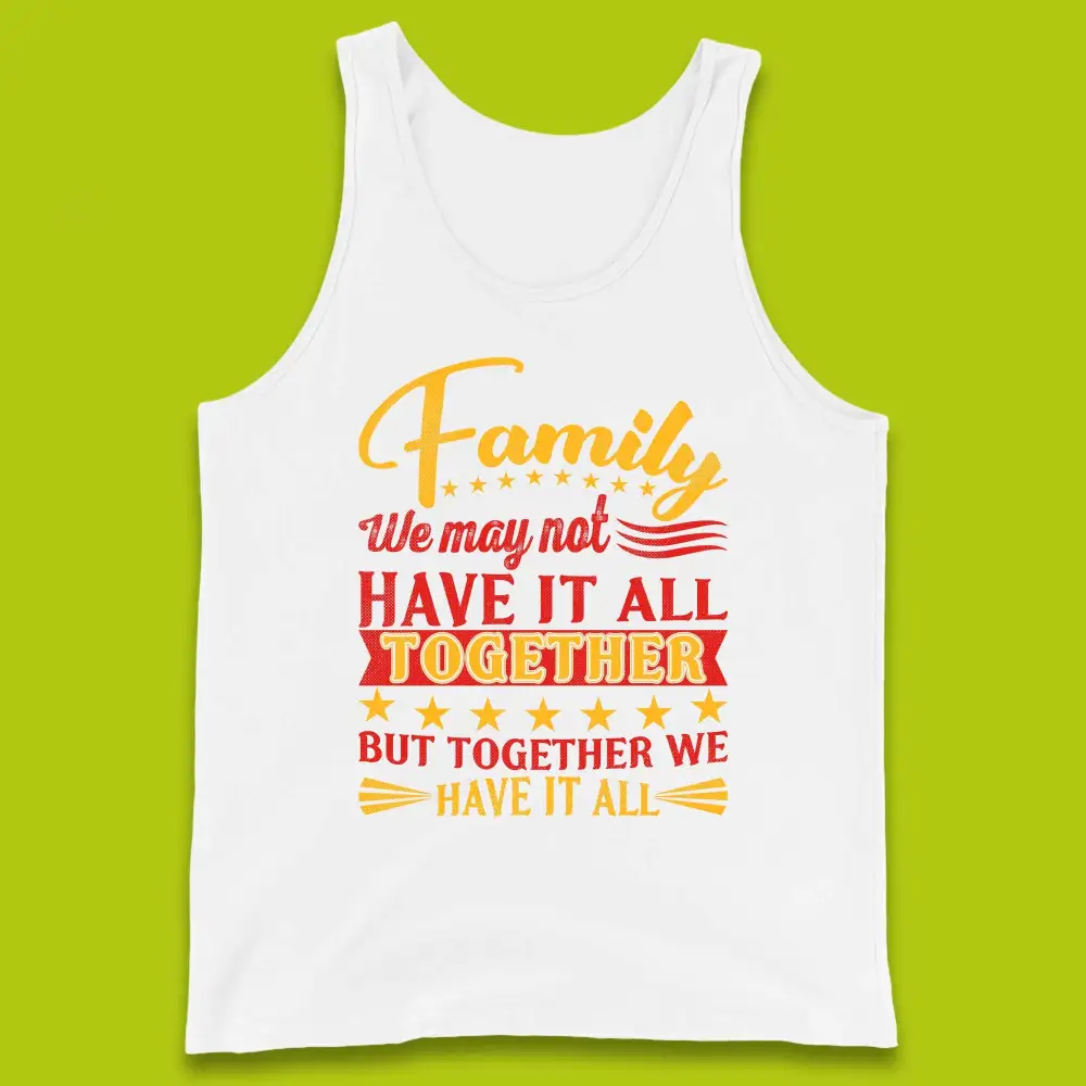 Weekend Family Quote Jersey Tank Top
