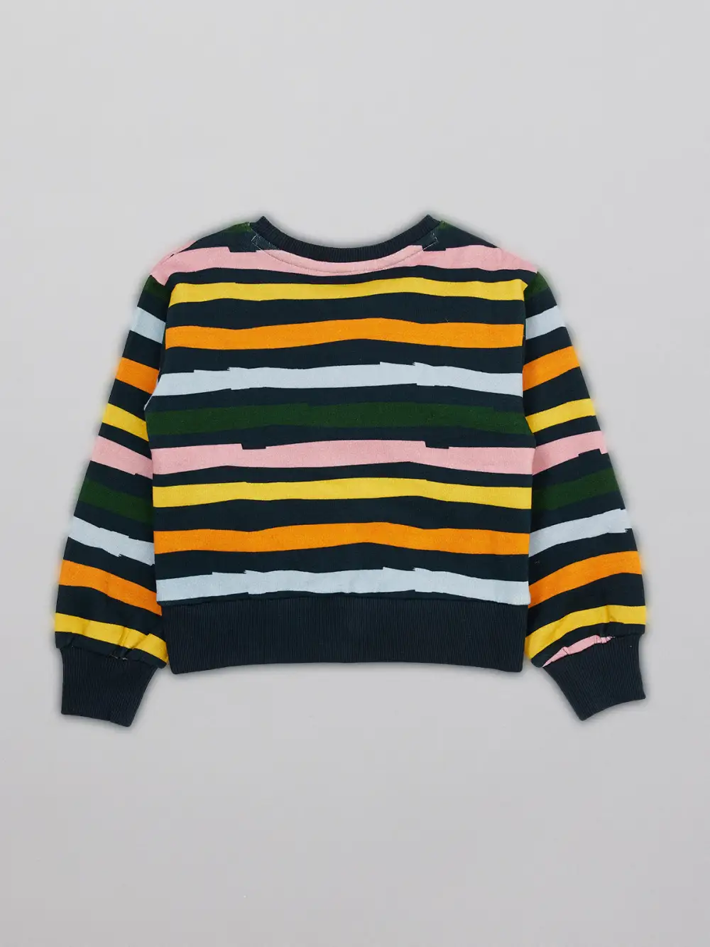 Elias - Kids Tracksuit Set - Navy Wave Stripe Print