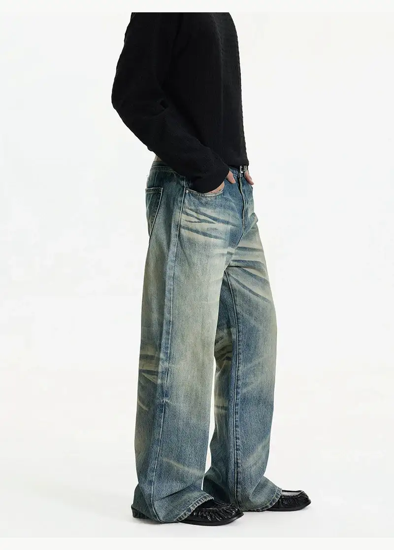 Flared Vintage Vintage-Wash Jeans