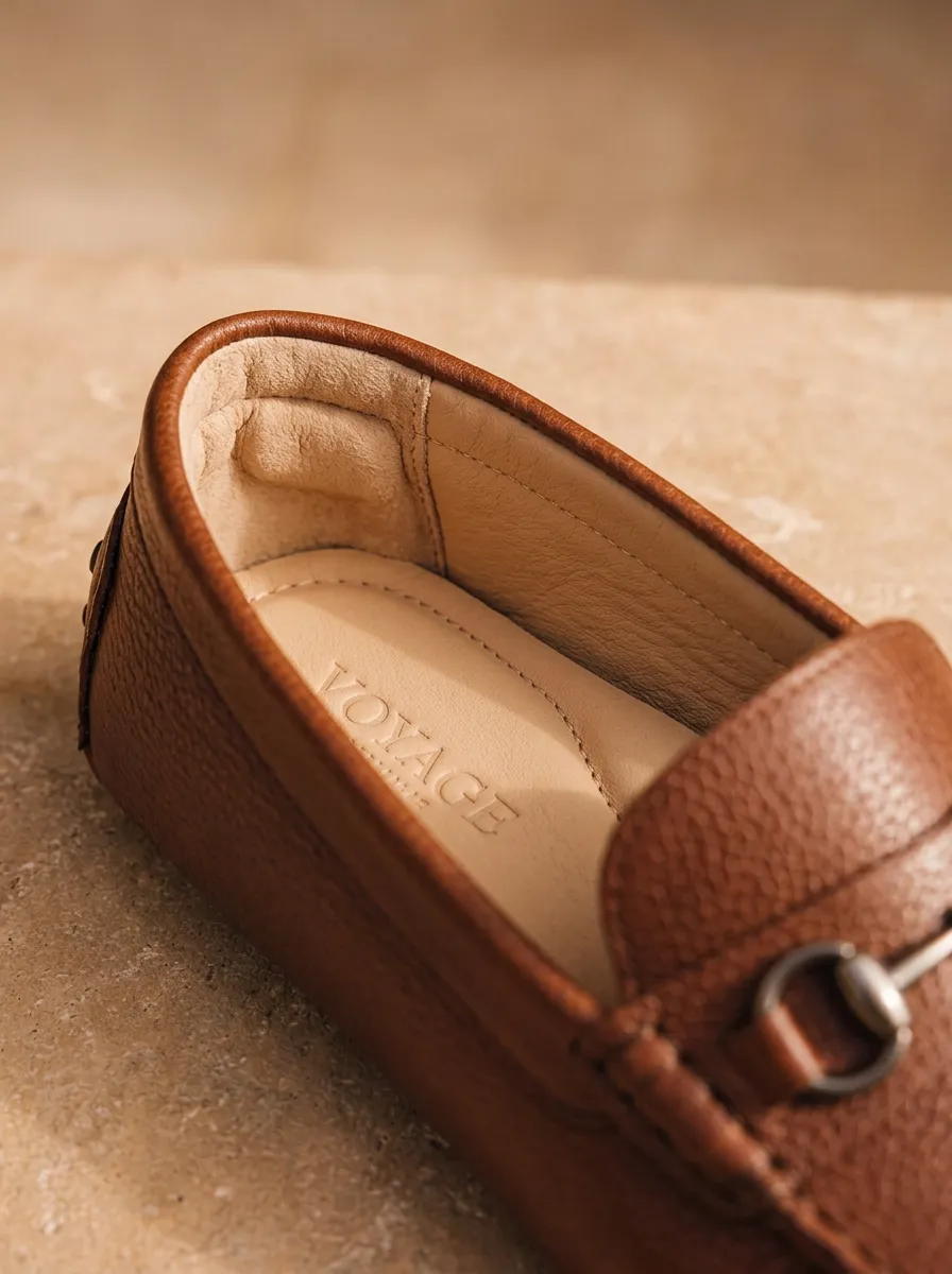 Horsebit Leather-Look Business-Casual Men's Casual Loafers