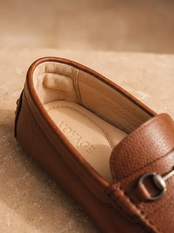 Horsebit Leather-Look Business-Casual Men's Casual Loafers