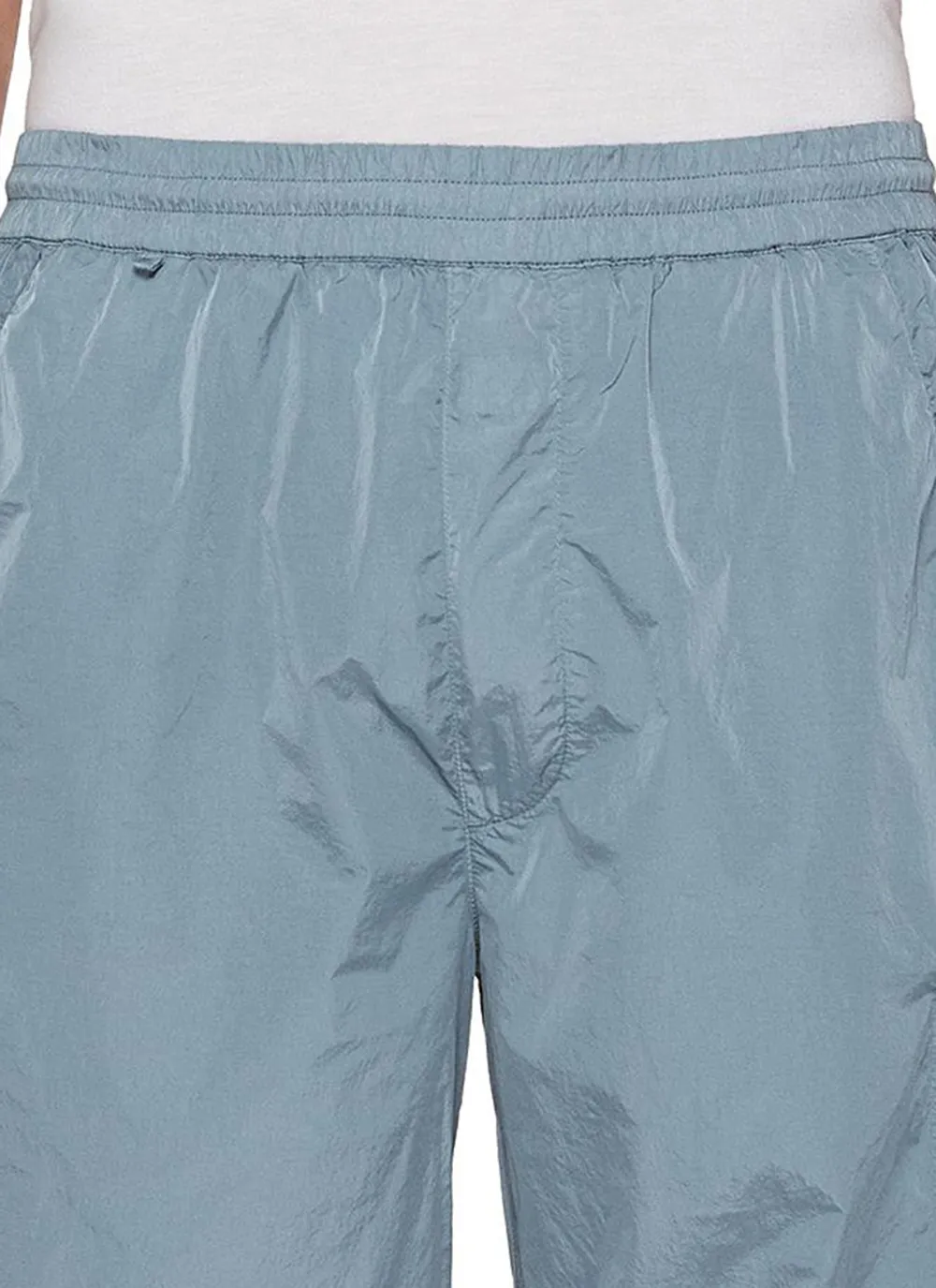 Casual Simple Loose Breathable Light Blue Shorts