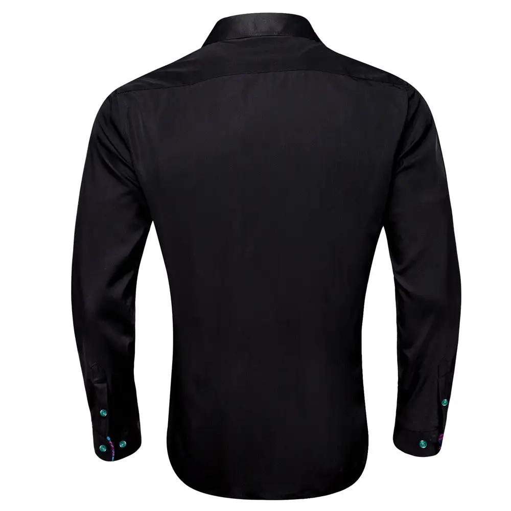 Classic Paisley Long Sleeve Silk Casual Shirt