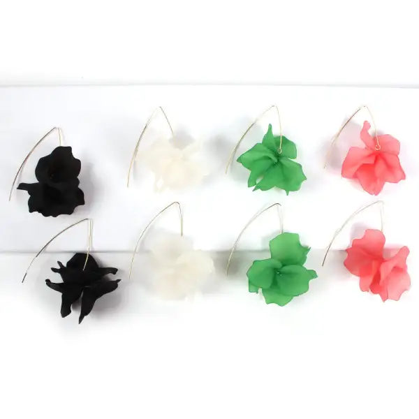 Fine Detail Flower Earrings