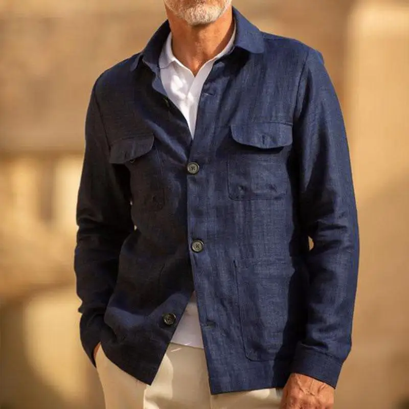 Linen Button Jacket