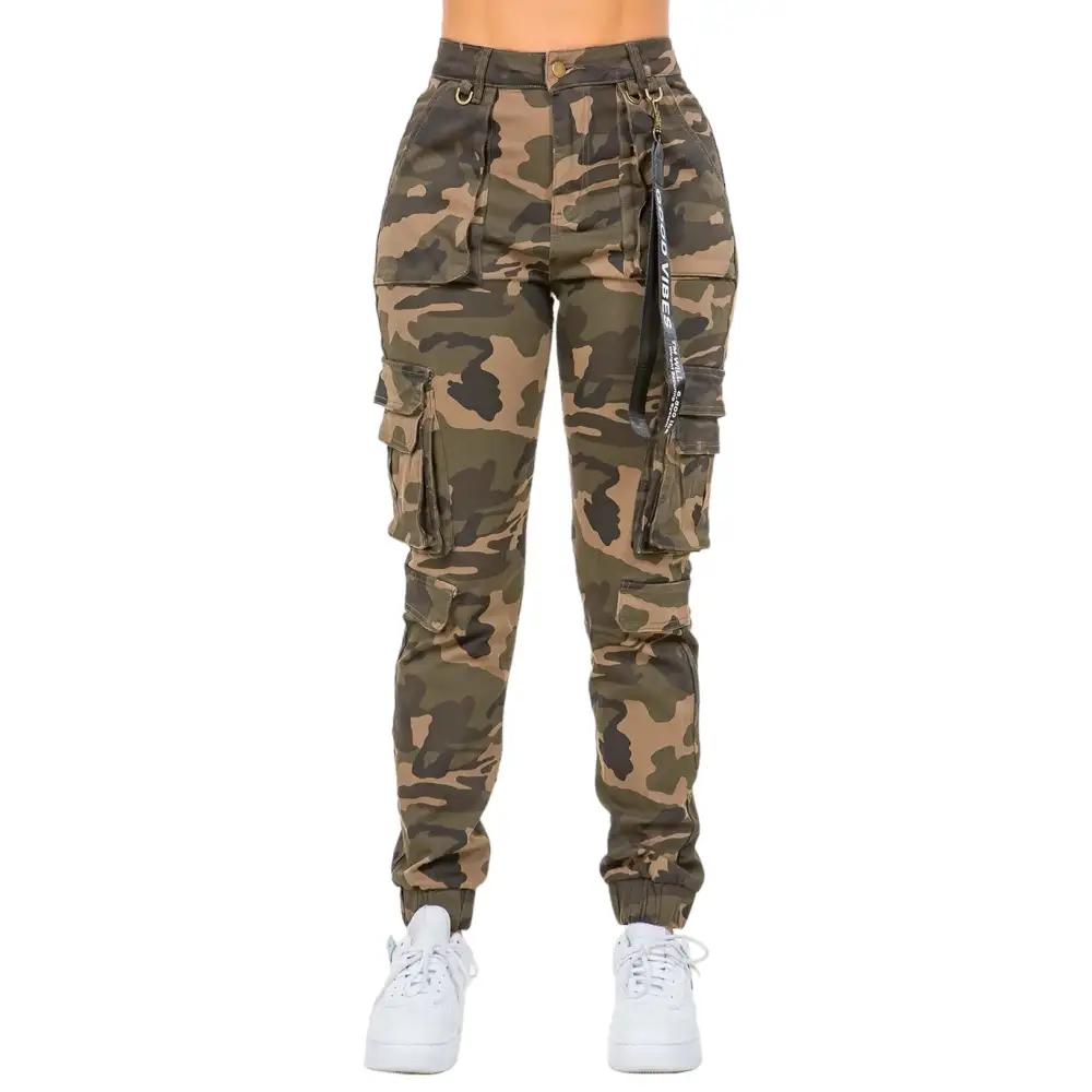 High-Waist Camouflage Everyday Utility Pants