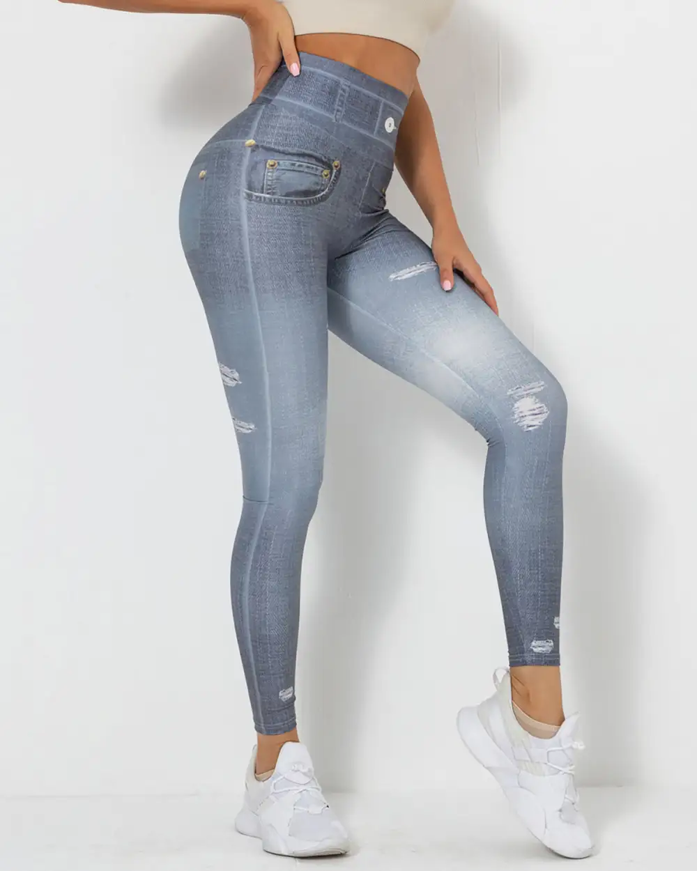 Active Scrunch Denim Leggings
