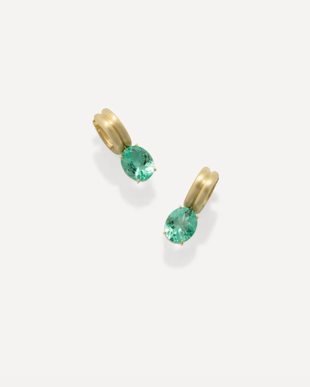 Polished Heroic Huggie Earrings