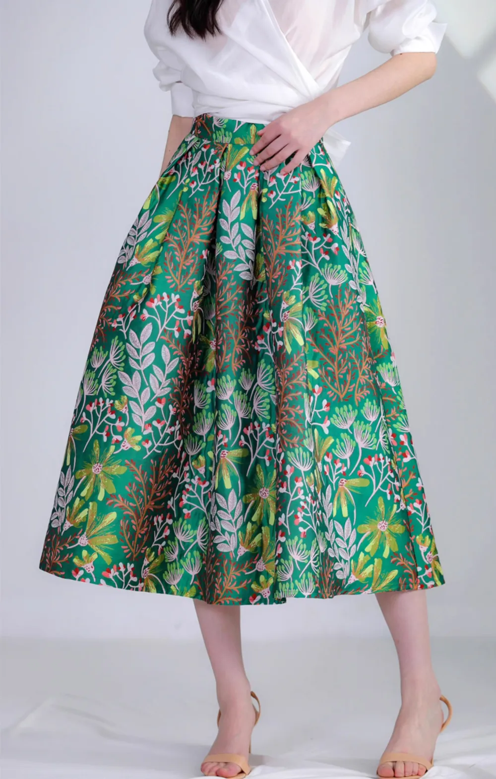 Urban Easy Everyday Casual Embroidered Skirt