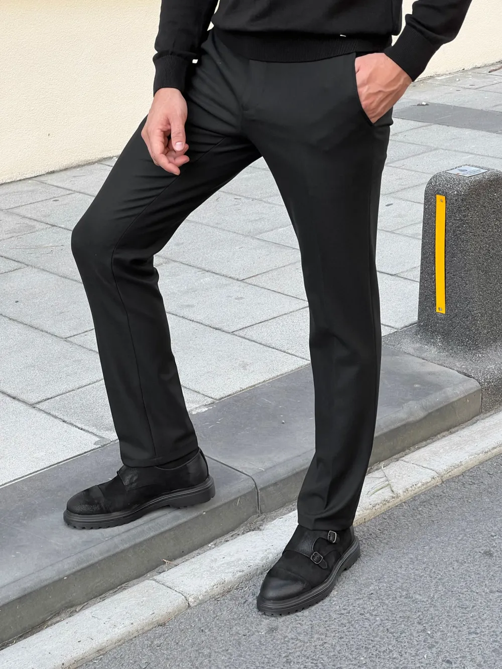 Tailored Side Pocket Slim Fit Tailored Trousers