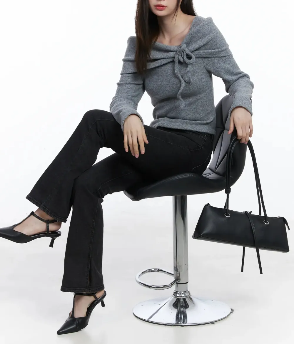 Cozy Fleece Off-Shoulder Shirred Top
