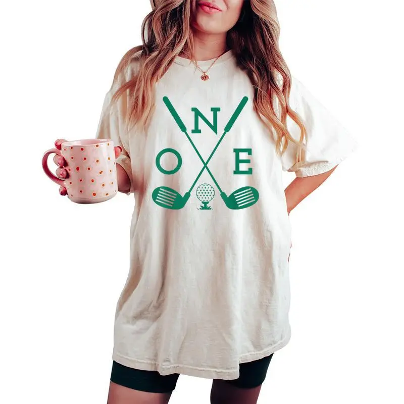 Golf Birthday 1St Birthday Hole In One Boys Girls Women's Oversized Comfort T-shirt