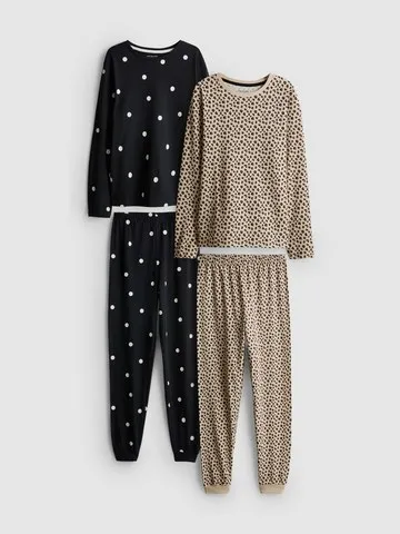7-15yrs | 2pk Pure Cotton Pyjamas