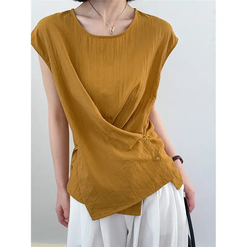 Flutter Sleeve Irregular Shirt