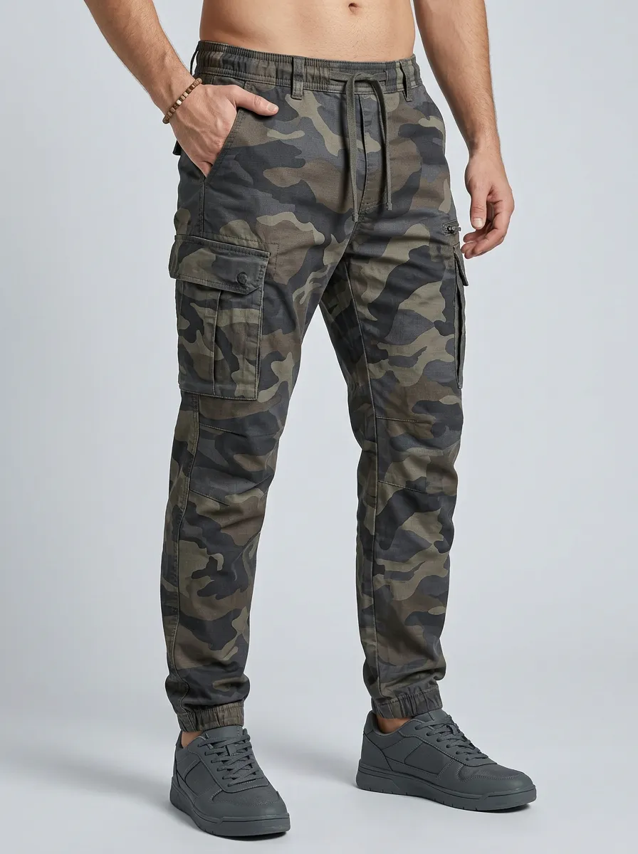 Men's Tactical Outdoor Camouflage Printed Cargo Pants