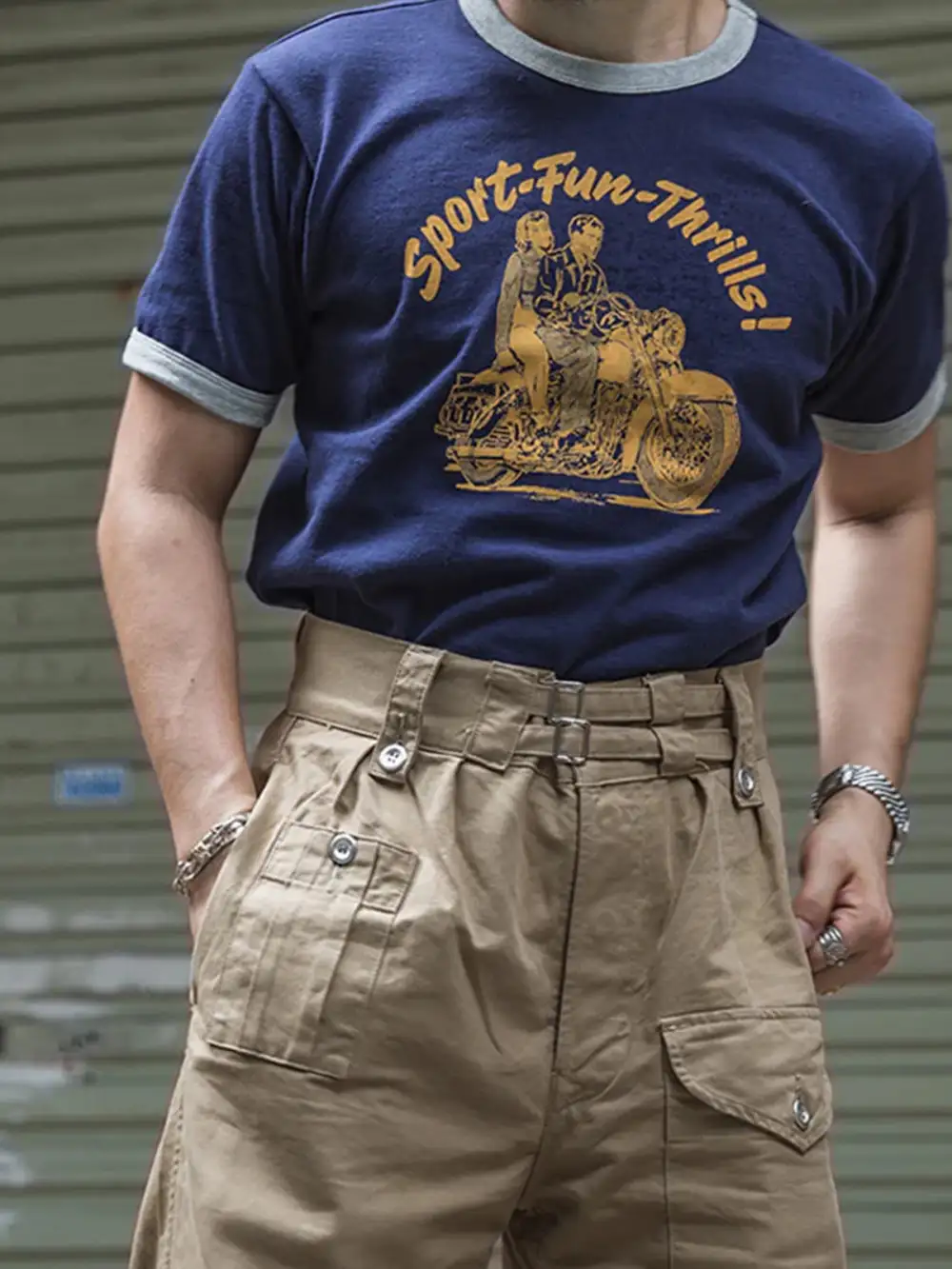 Heavyweight Cycling Printlinger Tee