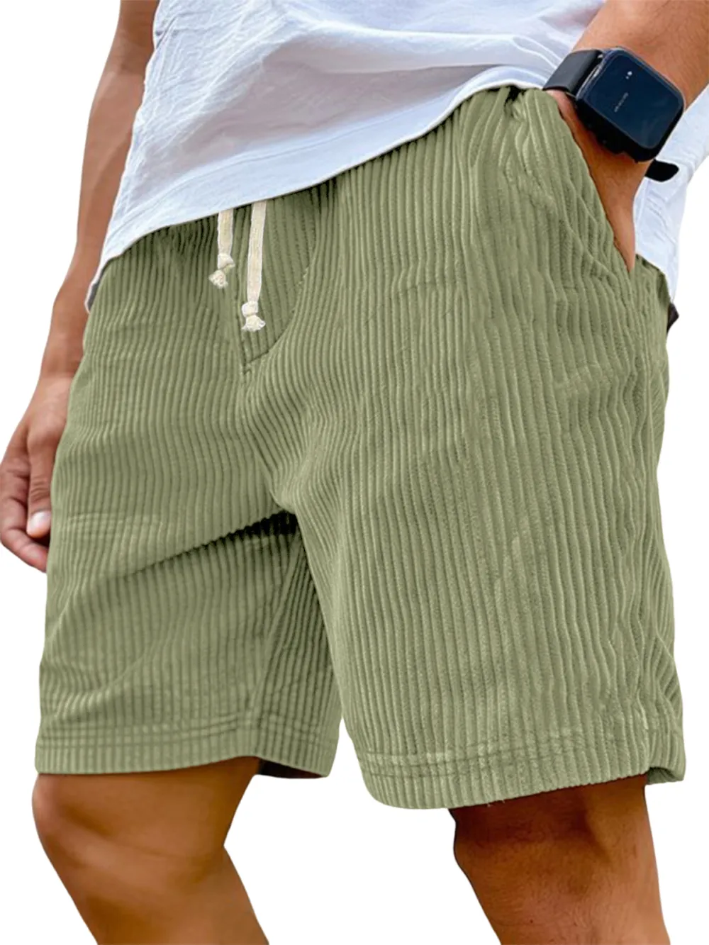 Corduroy Relaxed Fit Shorts