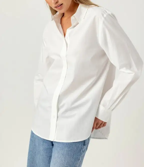 Button Front Clean Line Shirt
