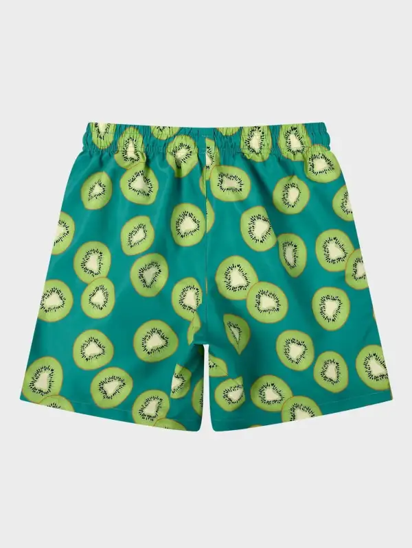 Men's Fruit Print Drawstring Swim Trunks