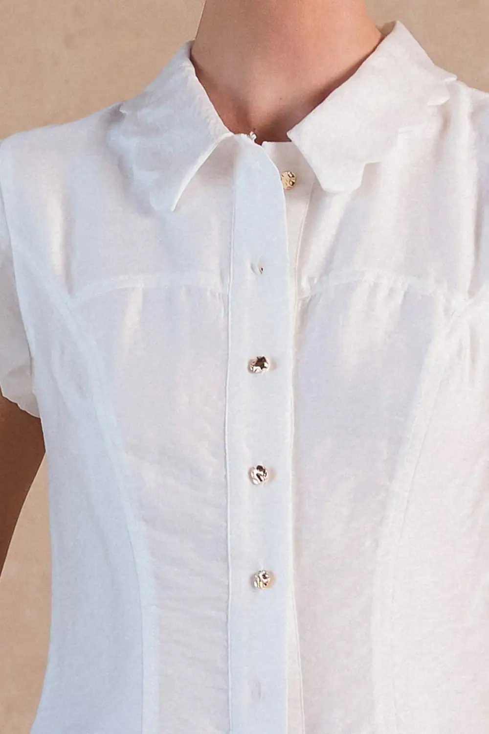 Flutter Short Sleeve Blouse