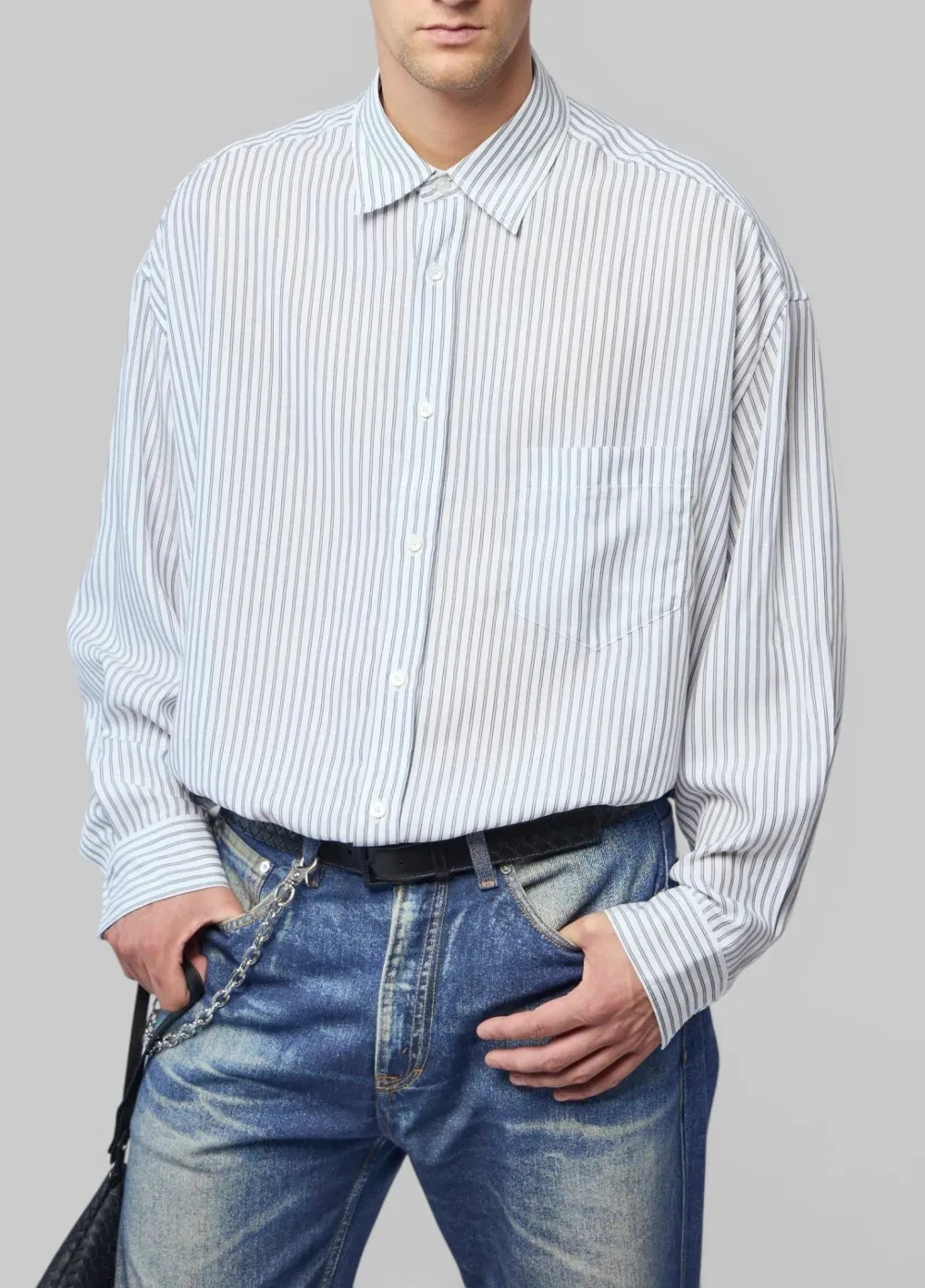 Modern Button Front Shirt