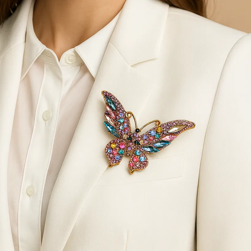 Stainless Steel Clothing Brooch