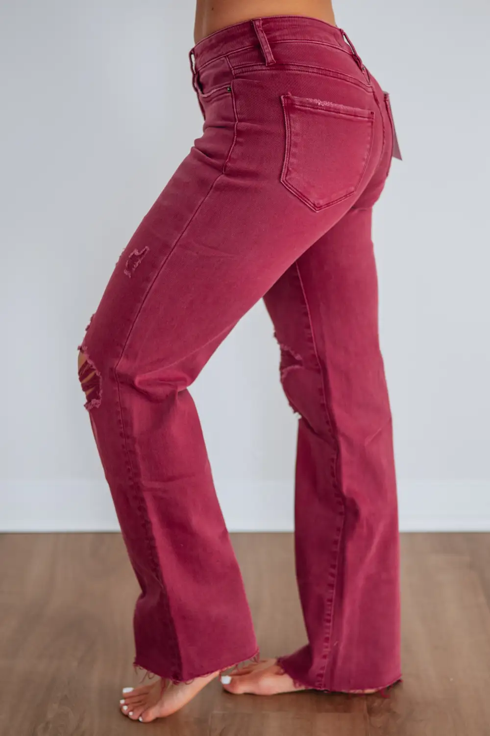 Women's High Rise Wide Leg Tummy Control Jeans