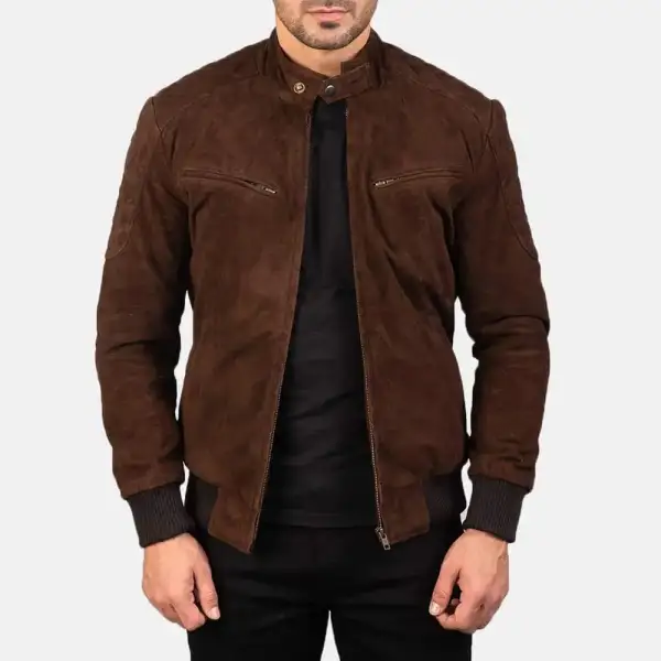 Suede Bomber Motorcycle Western Jacket