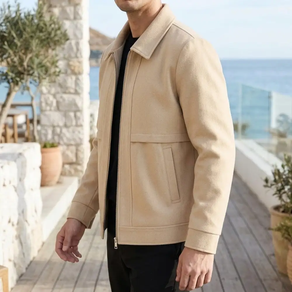 Cotton-Blend Layering Jacket